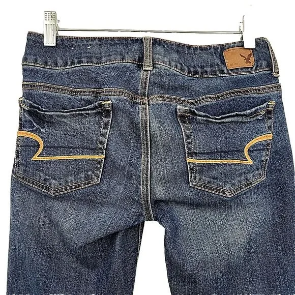 American Eagle Womens Artist Jeans Size 2 Short Flared Stretch (Measures 28x29) - Picture 4 of 10